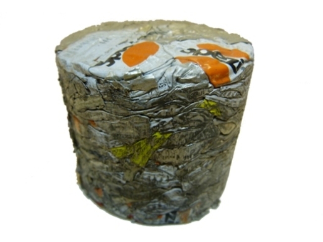 briquetted bottle lids